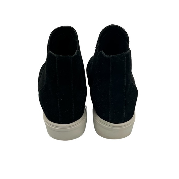 Steve Madden Black Suede Sultan Chelsea Wedge Platform Sneakers Size 5 Women's - Picture 8 of 9